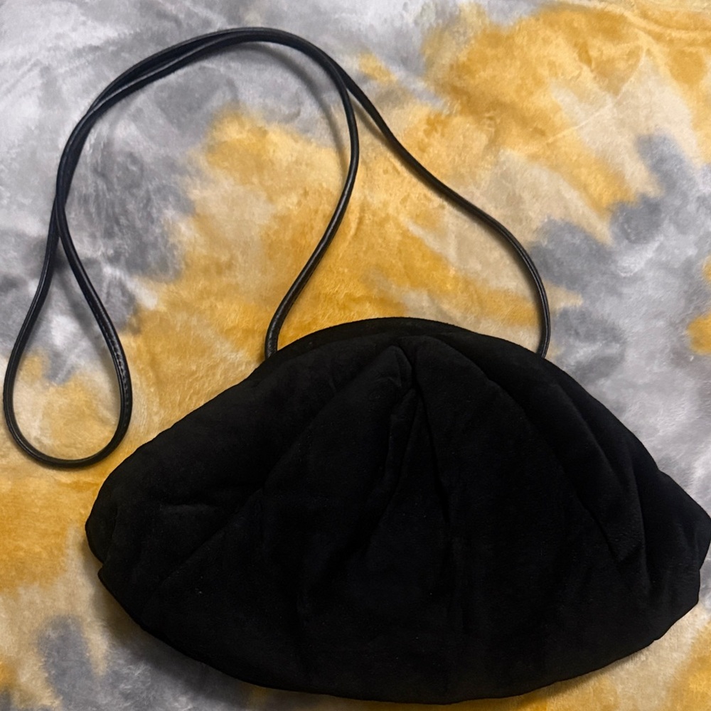Vintage Park Avenue Int Genuine leather and suede Black Crossbody or Clutch